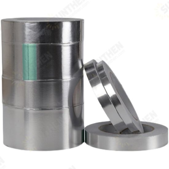 Aluminum Foil Tape ThickenedTin Foil Tape Welding Heat Insulation High Temperature Resistance Self-adhesive Tape