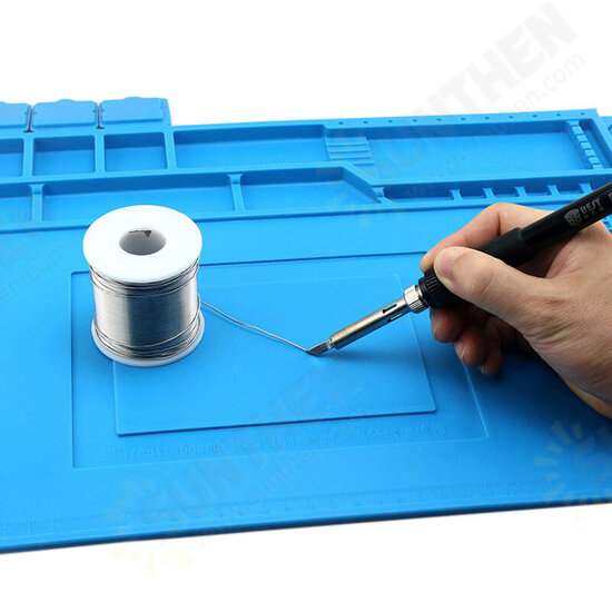 S160 Magnetic Heat Insulation Silicone Pad Desk Mat Maintenance Platform BGA Soldering Repair Station