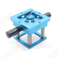 BGA Chip Bead Planting Table Tin Ball BGA Rework 90*90 Blue Handle Planting Ball Table Fixture Tin Planting Seat BGA Chip Bead Planting Table Tin Ball BGA Rework 90*90 Blue Handle Planting Ball Table Fixture Tin Planting Seat