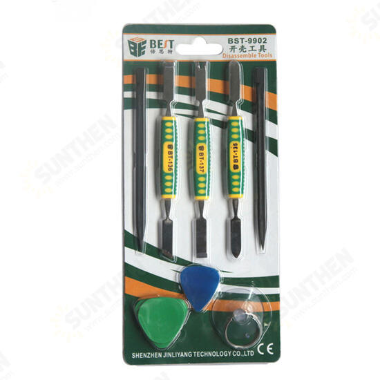 BST-9902 8 In 1 Phone Repir Tools Kit Disassemble Crowbars Pry bar Set Open shell Smartphone Screen Disassemble Tools BST-9902 8 In 1 Phone Repir Tools Kit Disassemble Crowbars Pry bar Set Open shell Smartphone Screen Disassemble Tools
