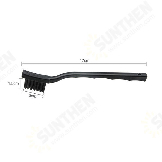 Black Non Slip Handle PCB Rework ESD Anti Static Dust Cleaning Brush 17cm for Mobile Phone Tablet PCB BGA Repair Soldering