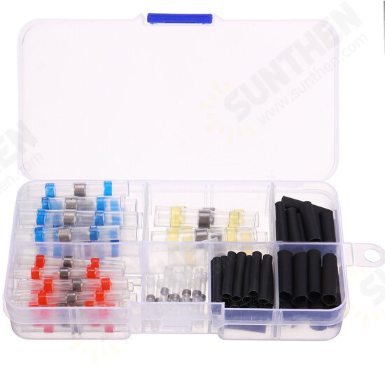 Cable Heat Shrink Butt Splice Wire Connector Solder Seal Sleeve Terminal Tube Cable Heat Shrink Butt Splice Wire Connector Solder Seal Sleeve Terminal Tube