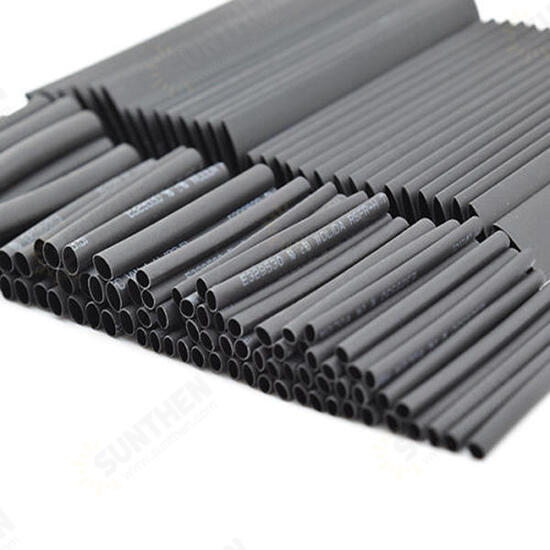 127pcs 7Sizes Polyolefin Halogen-Free Heat Shrink Tubing Tube Sleeving Kit