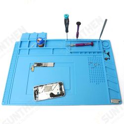 45x30cm Magnetic Heat Insulation Silicone Pad Desk Mat Maintenance Platform with Magnetic Section 45x30cm Magnetic Heat Insulation Silicone Pad Desk Mat Maintenance Platform with Magnetic Section