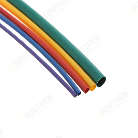 55Pcs Heat Shrink Shrinking Tubing Tube Wire Wrap Cable Sleeve Kit Set