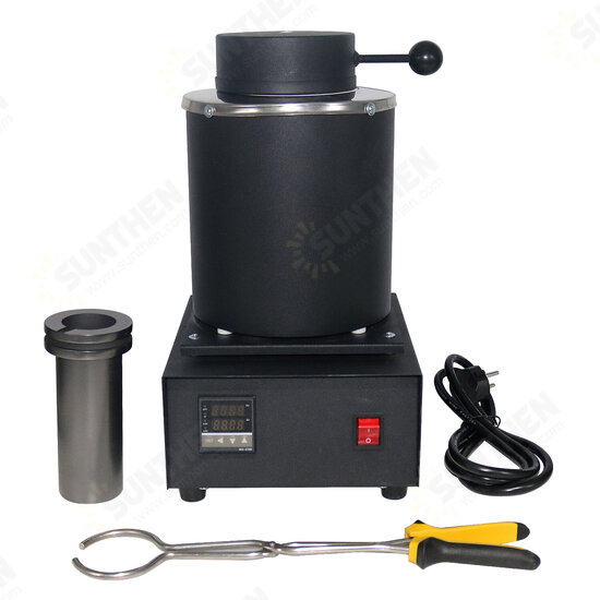 AC110V / 220V 3KG Capacity Gold Electric Melting Furnace with 1PCS Graphite Crucible & Plier AC110V / 220V 3KG Capacity Gold Electric Melting Furnace with 1PCS Graphite Crucible & Plier