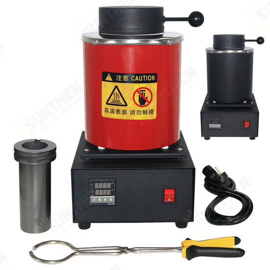 AC110V / 220V 3KG Capacity Gold Electric Melting Furnace with 1PCS Graphite Crucible & Plier AC110V / 220V 3KG Capacity Gold Electric Melting Furnace with 1PCS Graphite Crucible & Plier