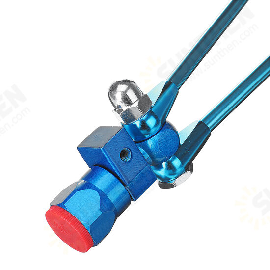Double Head Spray Gun Regulator Paint Primer Metal Sprayer Gravity Feed Kit Double Head Spray Gun Regulator Paint Primer Metal Sprayer Gravity Feed Kit