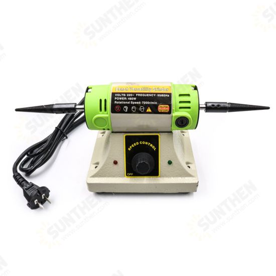 Electric Bench Versatility Grinder DIY Polishing Grinding Engraving Machine 480W 7200RPM Desktop Cloth Wheel Sanding And Polishing Sander Gold Electric Bench Versatility Grinder DIY Polishing Grinding Engraving Machine 480W 7200RPM Desktop Cloth Wheel Sanding And Polishing Sander Gold