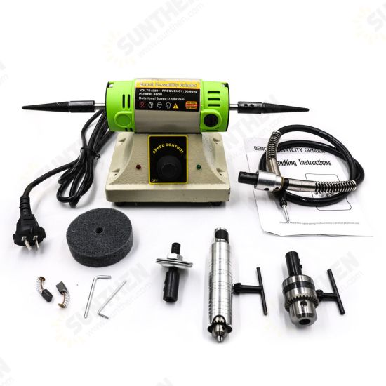 Electric Bench Versatility Grinder DIY Polishing Grinding Engraving Machine 480W 7200RPM Desktop Cloth Wheel Sanding And Polishing Sander Gold Electric Bench Versatility Grinder DIY Polishing Grinding Engraving Machine 480W 7200RPM Desktop Cloth Wheel Sanding And Polishing Sander Gold