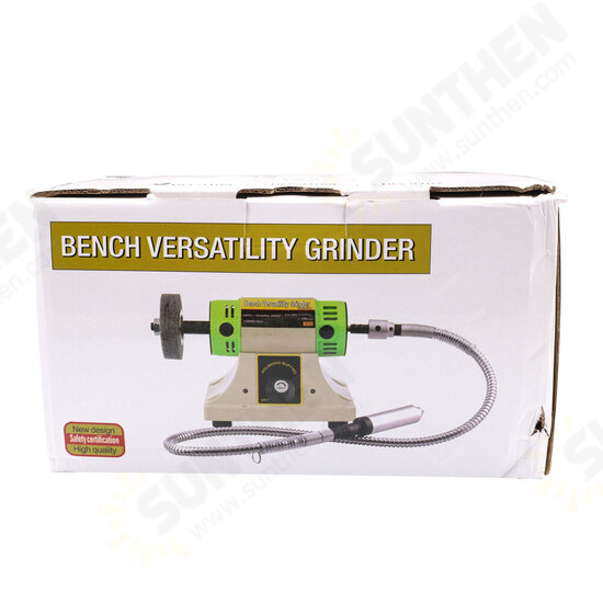 Electric Bench Versatility Grinder DIY Polishing Grinding Engraving Machine 480W 7200RPM Desktop Cloth Wheel Sanding And Polishing Sander Gold