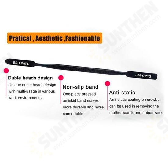JM-OP13 Anti-static Pry Bar Metal Opening Tool Flex Cable Remove Tool JM-OP13 Anti-static Pry Bar Metal Opening Tool Flex Cable Remove Tool