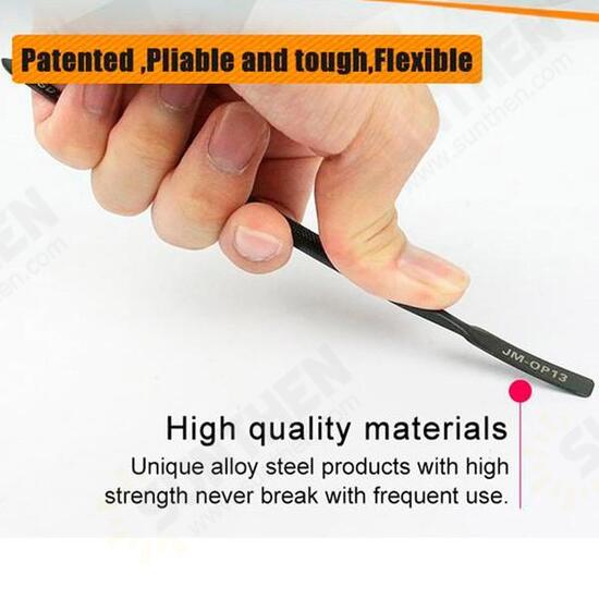 JM-OP13 Anti-static Pry Bar Metal Opening Tool Flex Cable Remove Tool JM-OP13 Anti-static Pry Bar Metal Opening Tool Flex Cable Remove Tool