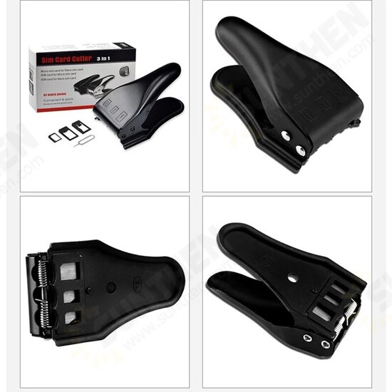 3 In 1 Miccro/Standard to Nano SIM Card Cutter Tool for Mobiile Phone 3 In 1 Miccro/Standard to Nano SIM Card Cutter Tool for Mobiile Phone