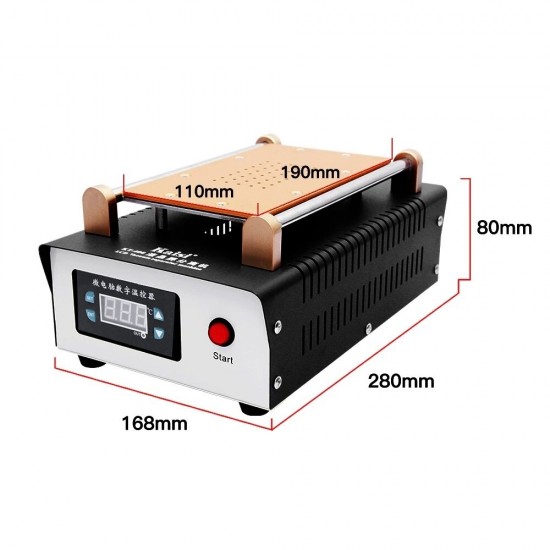 KT-406 LCD Touch Screen Separator Machine Built-in Pump Vacuum for Max 9 Inches Mobile Phone Disassemble Repair Tool