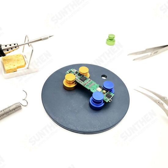 MH14 Magnetic Soldering Bracket PCB Circuit Board Fixture Helping Hand Third Hand with Base