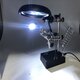 Magnifying Glasses Magnifier 2.5X Helping Hand LED Soldering Iron Stand Welding Repair Holder Tools Loupe Magnifying Glasses Magnifier 2.5X Helping Hand LED Soldering Iron Stand Welding Repair Holder Tools Loupe
