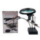 Magnifying Glasses Magnifier 2.5X Helping Hand LED Soldering Iron Stand Welding Repair Holder Tools Loupe