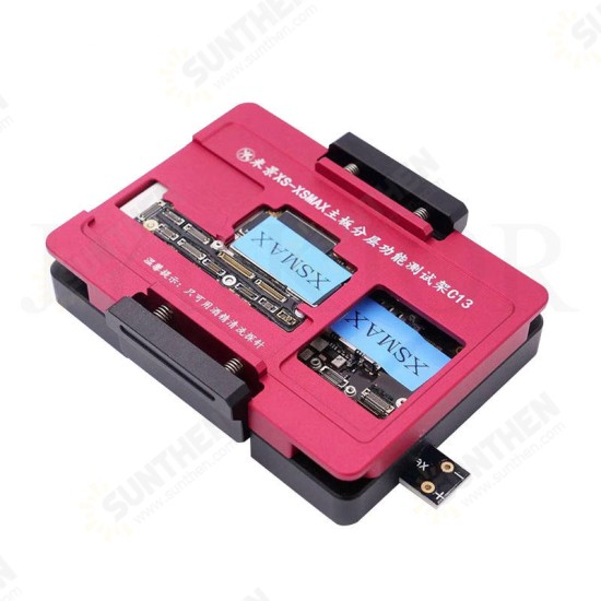 C13 Function Testing No Meed Welding Upper and Lower Main Board Tester Maintenance Fixture Phone Repair Tool for iPhone X Xs/Xs Max Board