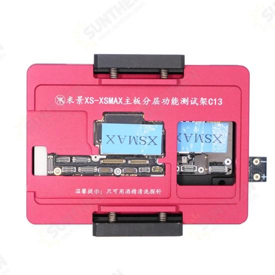 C13 Function Testing No Meed Welding Upper and Lower Main Board Tester Maintenance Fixture Phone Repair Tool for iPhone X Xs/Xs Max Board