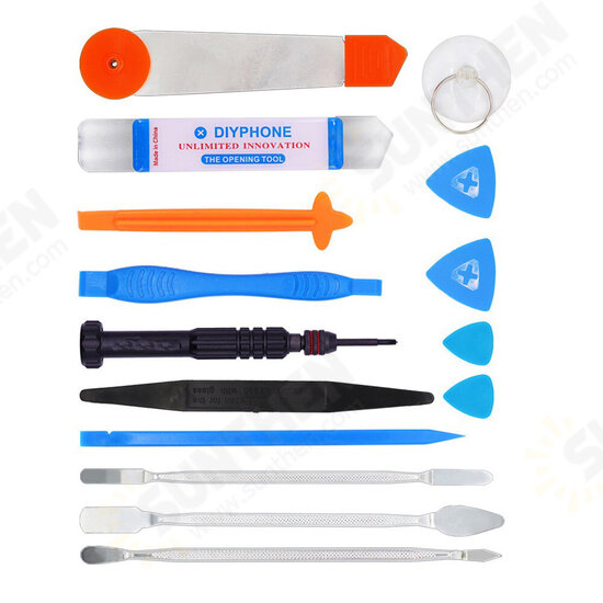 Mobile Phone Dismantling Tool 16 Pieces Set IPhhone Dismantling Battery Maintenance Screwdriver Combination Set Heat Insulation Pad