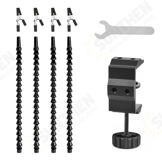4Pcs Flexible Arms Soldering Helping Third Hand Tool Tabletop Clamp Welding Holder for PCB Board Repair Station Stand 4Pcs Flexible Arms Soldering Helping Third Hand Tool Tabletop Clamp Welding Holder for PCB Board Repair Station Stand