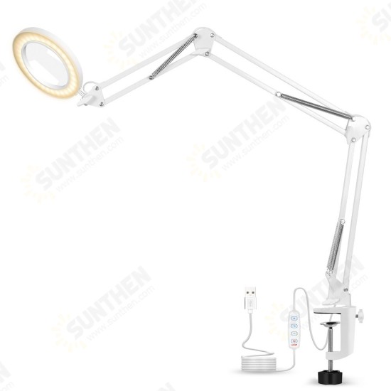 5X Welding Magnifying Glass LED Table Desk Lamp Three-Section Folding Handle Magnifier for Nail Repair Lighting Read 5X Welding Magnifying Glass LED Table Desk Lamp Three-Section Folding Handle Magnifier for Nail Repair Lighting Read