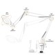 5X Welding Magnifying Glass LED Table Desk Lamp Three-Section Folding Handle Magnifier for Nail Repair Lighting Read