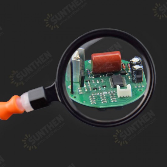 6 Flexible Arms Soldering Vise Helping Hands Third Hand PCB Repair Fixture with Magnifying Glass Lens & LED Flashlight