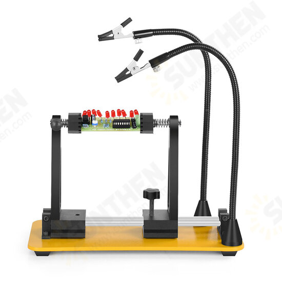 Adjustable PCB Holder Magnetic Flexible Arm Soldering Iron Stand Third Hand Soldering Helping Hand Tool