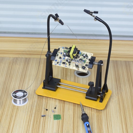 Adjustable PCB Holder Magnetic Flexible Arm Soldering Iron Stand Third Hand Soldering Helping Hand Tool