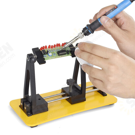 Adjustable PCB Holder Magnetic Flexible Arm Soldering Iron Stand Third Hand Soldering Helping Hand Tool