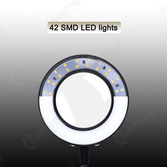 Magnetic Flexible Desk Magnifier 3X USB LED Magnifying Glass 3 Colors Illuminated Magnifier Lamp Loupe Reading Rework Soldering Magnifier Magnetic Flexible Desk Magnifier 3X USB LED Magnifying Glass 3 Colors Illuminated Magnifier Lamp Loupe Reading Rework Soldering Magnifier