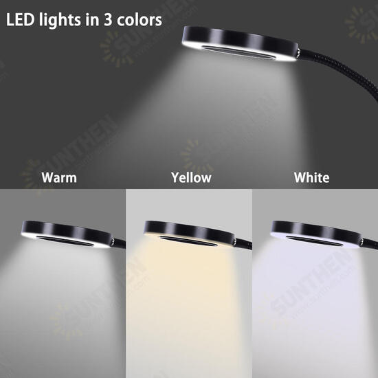Magnetic Flexible Desk Magnifier 3X USB LED Magnifying Glass 3 Colors Illuminated Magnifier Lamp Loupe Reading Rework Soldering Magnifier Magnetic Flexible Desk Magnifier 3X USB LED Magnifying Glass 3 Colors Illuminated Magnifier Lamp Loupe Reading Rework Soldering Magnifier