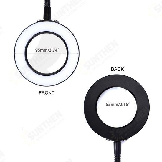 Magnetic Flexible Desk Magnifier 3X USB LED Magnifying Glass 3 Colors Illuminated Magnifier Lamp Loupe Reading Rework Soldering Magnifier Magnetic Flexible Desk Magnifier 3X USB LED Magnifying Glass 3 Colors Illuminated Magnifier Lamp Loupe Reading Rework Soldering Magnifier