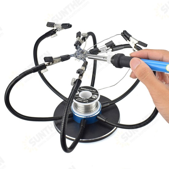 Soldering Iron Holder Soldering Station USB 6Pcs Flexible Arms Third Hand Welding Tool Soldering Iron Holder Soldering Station USB 6Pcs Flexible Arms Third Hand Welding Tool