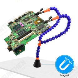 Soldering Iron Holder Soldering Station for PCB Fixture Helping Hands with Y-connector Magnet base Repair welding Tool Soldering Iron Holder Soldering Station for PCB Fixture Helping Hands with Y-connector Magnet base Repair welding Tool