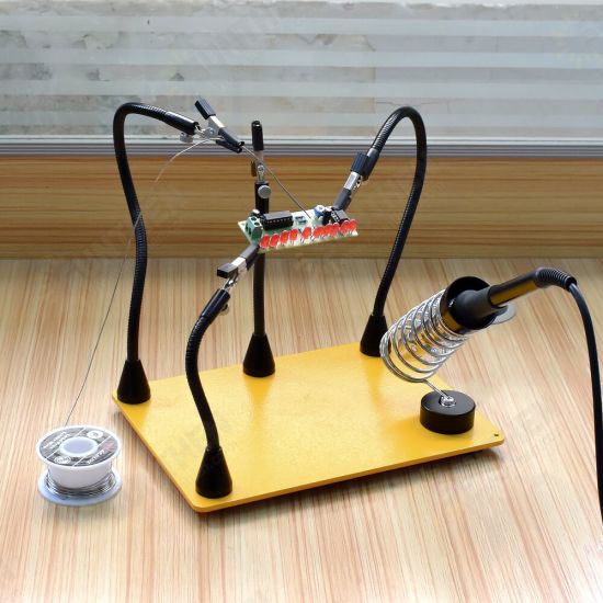 Strong Magnetic Flexible Arm Third Helping Hand PCB Circuit Board Fixture Stand Soldering Iron Holder Welding Tools