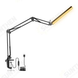 USB 5X Folding Magnifier Table Clamp Soldering Third Hand Tool 3 Colors LED Illuminated Lamp Magnifying Glass USB 5X Folding Magnifier Table Clamp Soldering Third Hand Tool 3 Colors LED Illuminated Lamp Magnifying Glass