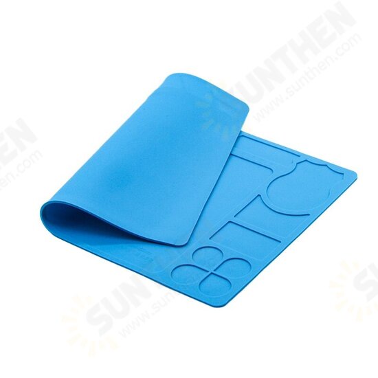 PCB Welding Repair Magnetic Insulation Anti-static Heat Insulation Silicone Pad for Welding Tool