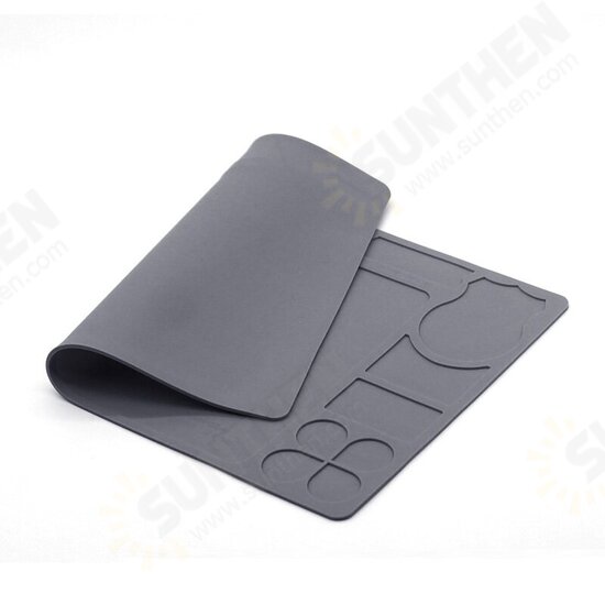 PCB Welding Repair Magnetic Insulation Anti-static Heat Insulation Silicone Pad for Welding Tool