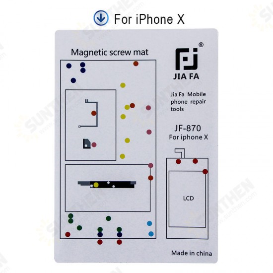 Professional Magnetic Screw Mat for iPhone 7 7Plus 8 8Plus XS Guide Pad Tools Professional Magnetic Screw Mat for iPhone 7 7Plus 8 8Plus XS Guide Pad Tools