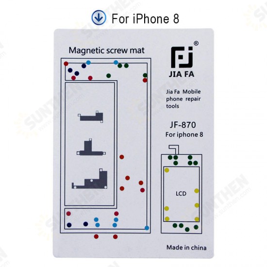 Professional Magnetic Screw Mat for iPhone 7 7Plus 8 8Plus XS Guide Pad Tools Professional Magnetic Screw Mat for iPhone 7 7Plus 8 8Plus XS Guide Pad Tools