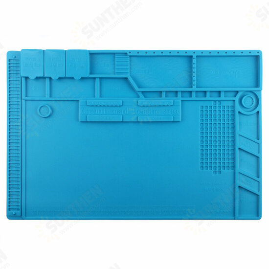 S-170 480x318mm Silicone Pad Desk Work Mat Heat Insulation Maintenance Platform for BGA PCB Soldering Repair Tool