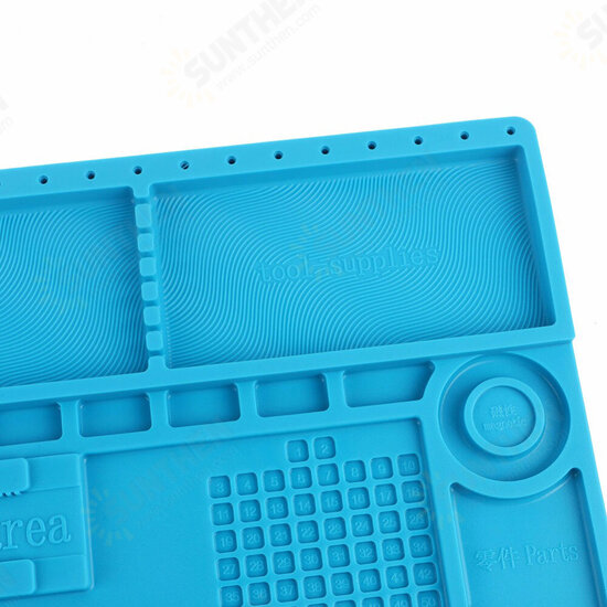 S-170 480x318mm Silicone Pad Desk Work Mat Heat Insulation Maintenance Platform for BGA PCB Soldering Repair Tool