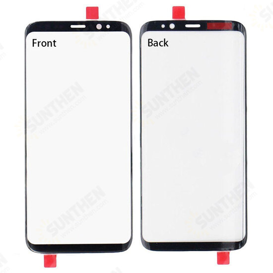 S8/ S8+ Two Specifications Optional Black Mobile Phone Glass Touch Curved Screen + Disassembly Tools + 5ml UV Glue + UV Lamp