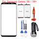 S8/ S8+ Two Specifications Optional Black Mobile Phone Glass Touch Curved Screen + Disassembly Tools + 5ml UV Glue + UV Lamp