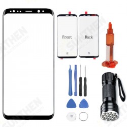 S8/ S8+ Two Specifications Optional Black Mobile Phone Glass Touch Curved Screen + Disassembly Tools + 5ml UV Glue + UV Lamp S8/ S8+ Two Specifications Optional Black Mobile Phone Glass Touch Curved Screen + Disassembly Tools + 5ml UV Glue + UV Lamp
