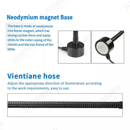 SS-804 Magnetic LED Desk Lamp Magnet Base COB Wick Lamp Aluminum Lampshade Universal Magnetically Adsorbed SS-804 Magnetic LED Desk Lamp Magnet Base COB Wick Lamp Aluminum Lampshade Universal Magnetically Adsorbed