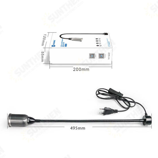 SS-804 Magnetic LED Desk Lamp Magnet Base COB Wick Lamp Aluminum Lampshade Universal Magnetically Adsorbed SS-804 Magnetic LED Desk Lamp Magnet Base COB Wick Lamp Aluminum Lampshade Universal Magnetically Adsorbed